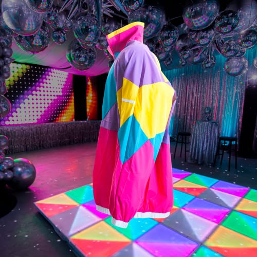 Neon Retro Windbreaker from 80s & 90s