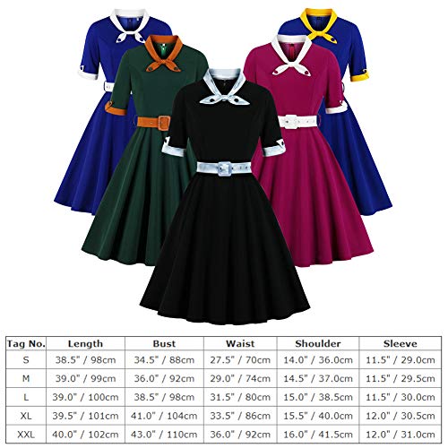 1950s Vintage Rockabilly Midi Dress for Women