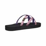 Retro Geometric Pink Teva Women's Olowahu Flip-Flops