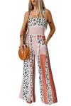 Plus Size High-Waisted Floral Jumpsuit for Women
