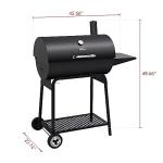 Royal Gourmet 30" Barrel Charcoal Grill with Warming Rack