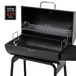 Royal Gourmet 30" Barrel Charcoal Grill with Warming Rack