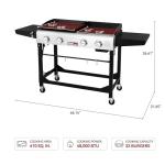 Royal Gourmet 4-Burner Propane Grill and Griddle Combo