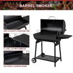 Royal Gourmet 30" Barrel Charcoal Grill with Warming Rack