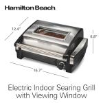 Hamilton Beach Electric Indoor Searing Grill with Window