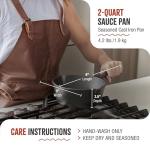 Victoria Cast Iron Saucepan, 2QT Melting Pot