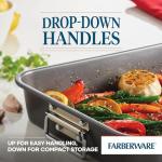 Farberware Nonstick Steel Roaster with Flat Rack