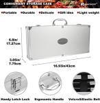 23-Piece BBQ Grill Accessory Set with Thermometer