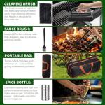 120 Pcs Griddle Accessory Kit for Outdoor Cooking