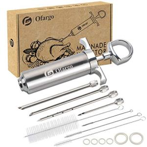 Ofargo Stainless Steel Meat Injector Kit with Needles