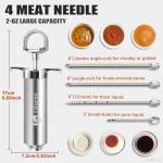 Ofargo Stainless Steel Meat Injector Kit with Needles