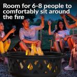 Sunnydaze 36-Inch Black Outdoor Fire Pit