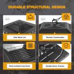 Devoko 32-Inch Outdoor Fire Pit Table with Cover