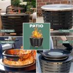 Smokeless 25-Inch Patio Fire Pit Bundle
