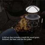 Gas One 22" Wood Burning Fire Pit with Lid