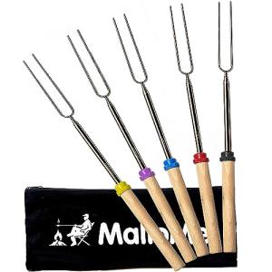 MalloMe 32" Smores & Hot Dog Roasting Sticks