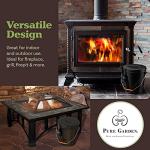 4.75-Gallon Metal Ash Bucket with Lid and Shovel