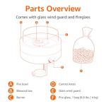 14-Inch Portable Propane Fire Pit for Outdoors