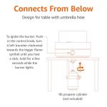 14-Inch Portable Propane Fire Pit for Outdoors