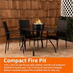 14-Inch Portable Propane Fire Pit for Outdoors