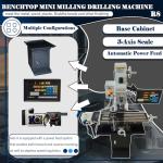 INTBUYING Mini Milling Machine with DRO and Power Feed