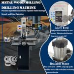INTBUYING Mini Milling Machine with DRO and Power Feed
