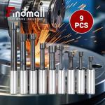 2" R8 Boring Head Tool Set with 9 Carbide Bars