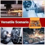 2" R8 Boring Head Tool Set with 9 Carbide Bars