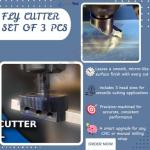 Bluefox 3-Piece Fly Cutter Holder Set with Stand