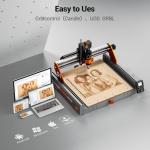 CNC Router Machine 300W, 4-Axis Control, 420mm Workspace