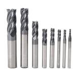CNC Carbide End Mill Set, 8-Piece 2-12mm