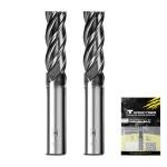 SPEED TIGER 1/4" Carbide End Mill Set 2pcs