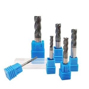 6-Piece Carbide Square End Mill Bit Set