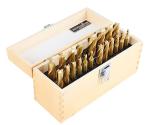 20-PC TiN-Coated H.S.S. End Mill Set