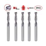 SpeTool 5-Pack 2-Flute Carbide End Mill Bits