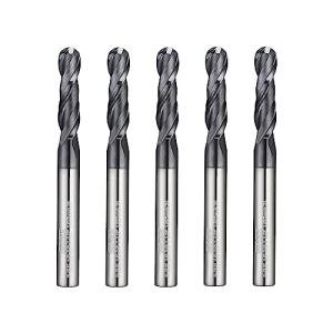 Ball Nose Carbide End Mill, 2 Flute, 1/8" Shank