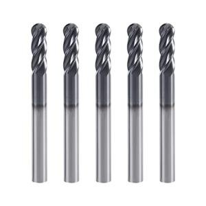 XYunEnZ 4-Flute Carbide Ball Nose End Mill