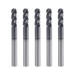 XYunEnZ 4-Flute Carbide Ball Nose End Mill