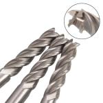8-Pack 1/4 Inch HSS End Mill Cutting Bits