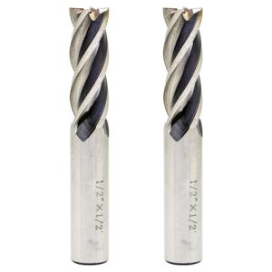 2PCS HSS End Mill Set for Wood and Metal