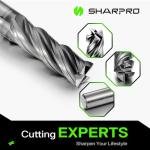 SHAPPRO 3/8" Carbide Square End Mill, 4 Flute
