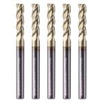 5 Pcs 1/8" Solid Carbide Square End Mill