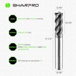 SHAPPRO 5/16" Carbide Square End Mill Set