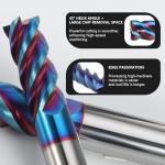 Alyicia 3PC Tungsten Carbide End Mill Set