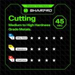 SHAPPRO 3/8" Carbide Square End Mill, 4 Flute