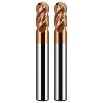 5PCS 1/8" Carbide Ball Nose End Mill Bits