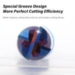 Alyicia 3PC Tungsten Carbide End Mill Set