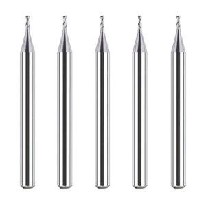 SpeTool 5-Pack Double Flute Carbide End Mills