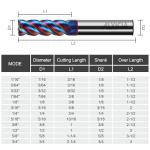 Alyicia 3PC Tungsten Carbide End Mill Set