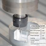 SpeTool 5-Pack Double Flute Carbide End Mills